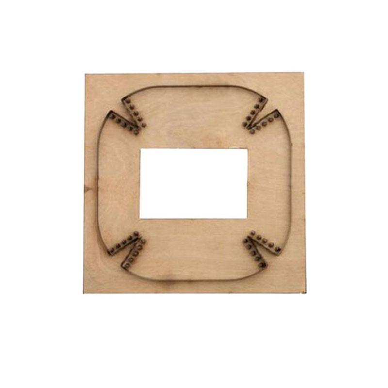 A96I-Leather Craft Tools 125X125mm DIY Storage Tray Cutting Die With Sewing Hole Punch