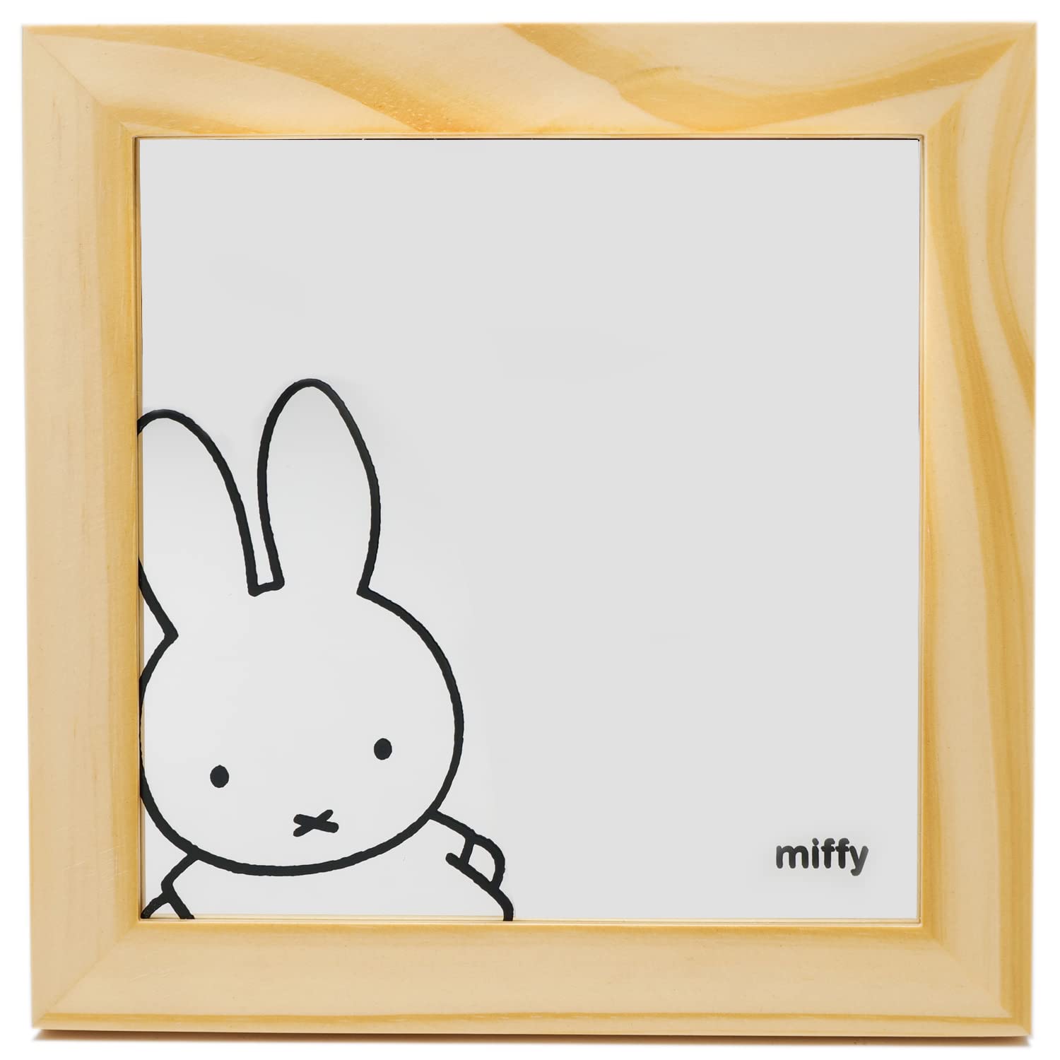 

Factory Miffy Walking 18cm Square Wood T S Mirror, Mirror, Tabletop/Wall-Mountable, MF-5537437OS