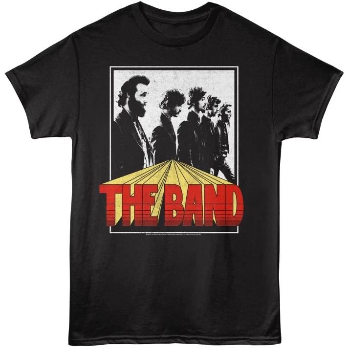 THE BAND 60 s T-Shirt Music Rock N Roll THE WEIGHT New Official Black Cotton 4XL