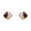 2023 Korean Vintage Contrast Geometric Square Earring Women Classic Light Luxury Earrings Fashion Female Jewelry Party Gift