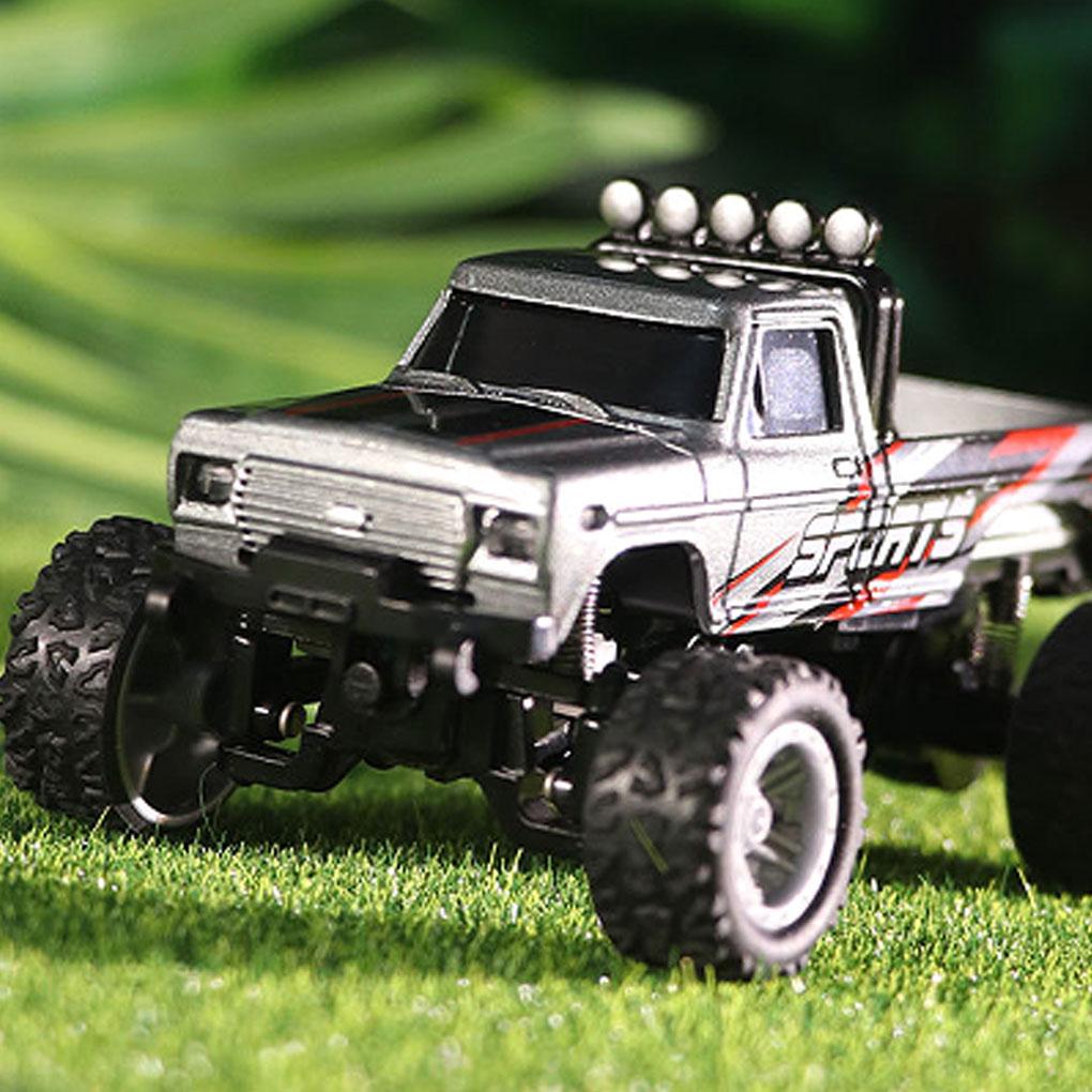 ABS 1/64 Mini Rc Monster Truck With Trailer 4G Remote Control USB Rechargeable Alloy Housing