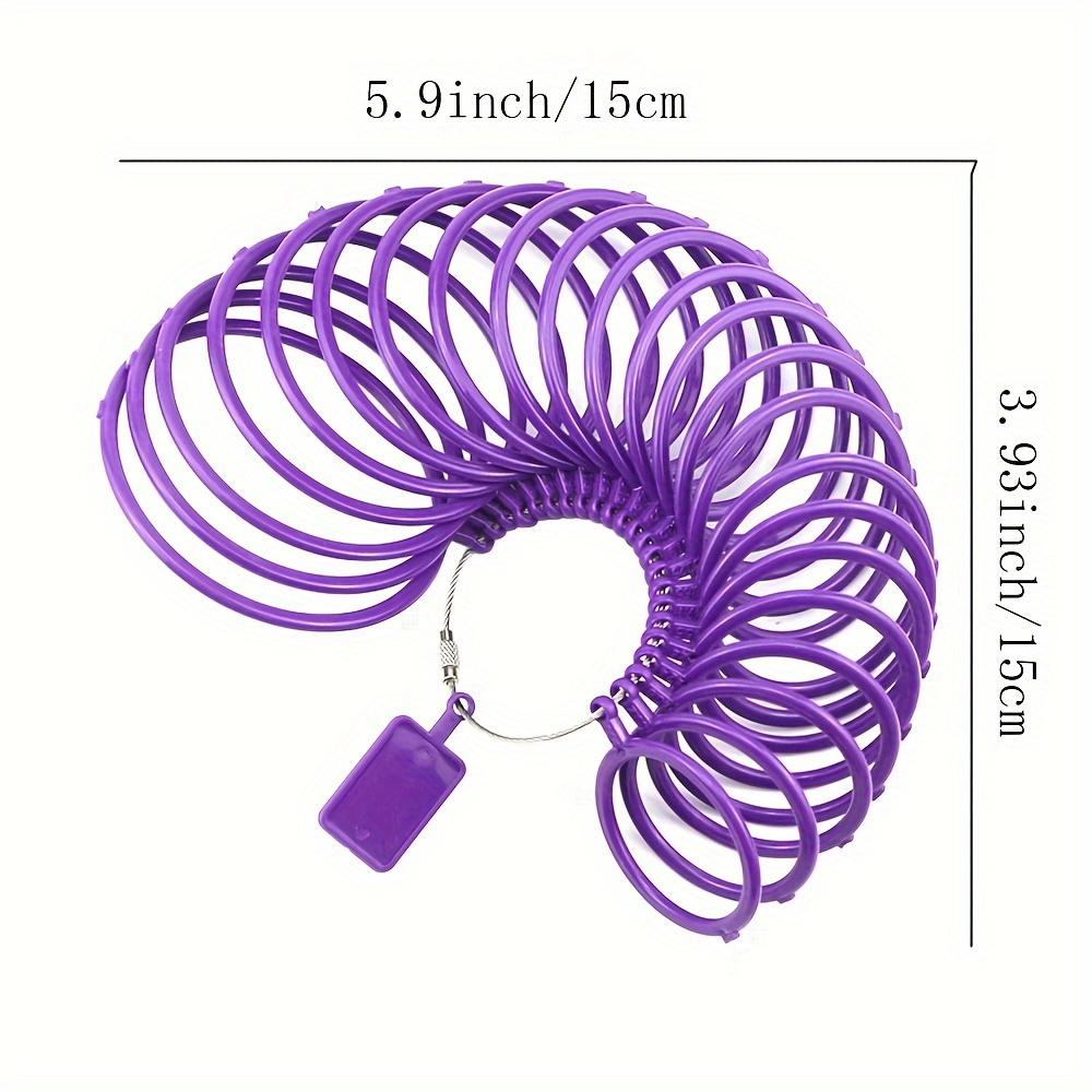 1pc Purple Plastic HK Bracelet Sizer Wrist Diameter Sizer for DIY Jewelry Making Loop Bracelet Measuring Tool