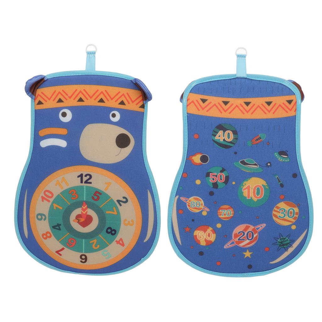 Kids Dart Board Game Set Double Sided Sticky Balls Improve Attention Party Game Dart Board Toys for