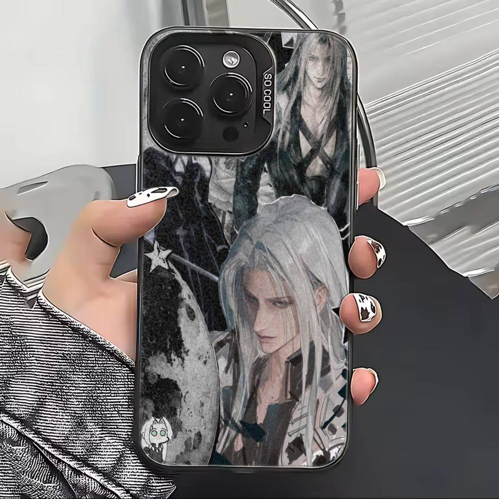 Final F-Fantasy S-Sephiroth Cool Phone Case For iPhone 17,16,15,14,13,12,11 Plus,Pro Max,XS,Colorful Silver Black Cover