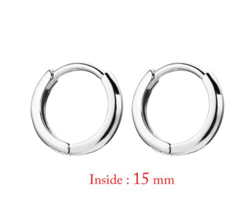925 Sterling Silver Big Circle Stud Earrings for Women New Fashion Exaggerated Party Jewelry Gifts Prevent Allergy