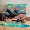 High-quality How to Train Your Dragon Toothless themed printed blanket. Soft and comfortable, a perfect gift for  friends.
