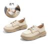 Foam Sole Leather Single Shoes 2025 Autumn New Shoes Women's Shoes Versatile Retro Little White Shoes Women's Platform Loafers