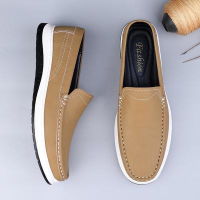 Fashion High Quality Men's Genuine Leather Loafers Handmade Male Slip On Shoes Classic Moccasins Casual Walking Flats Driving Footwear