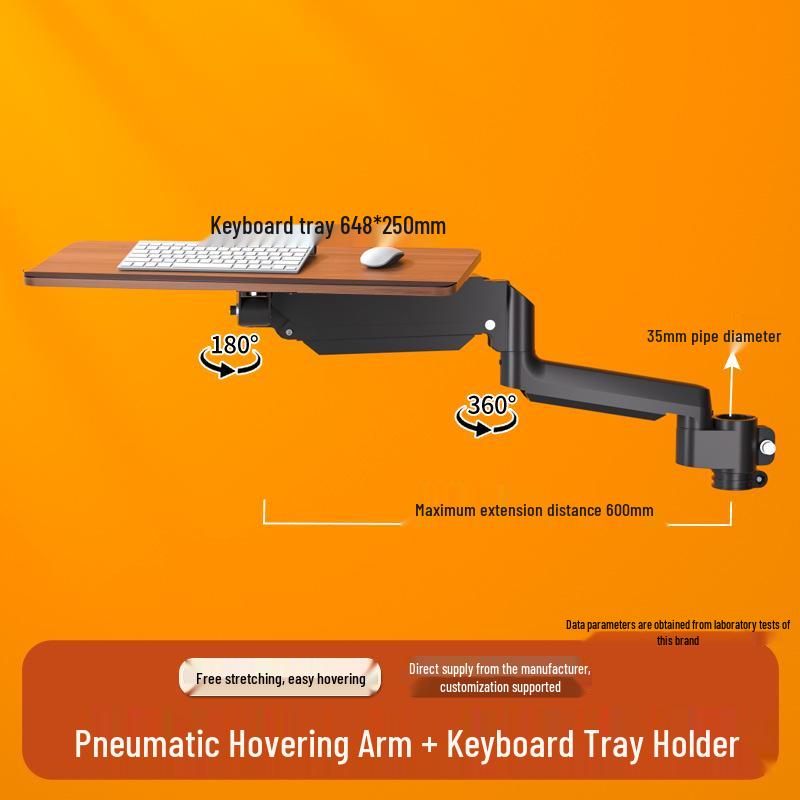Adjustable Monitor and Keyboard Tray with Rotating Lift, Free Shipping