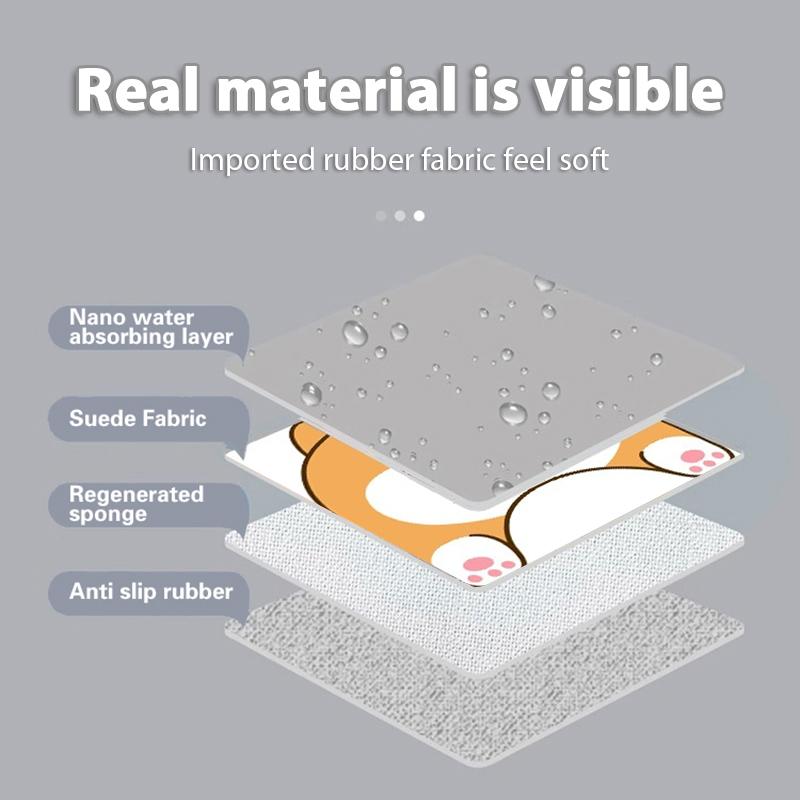 Cartoon Bathroom Mats Super Absorbent Toilet Rug Anti Slip Bath Mat Quick Dry Foot Floor Mat Entrance Doormat Carpet Washable