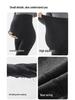 2025 New Plus Size Fleece Lined Maternity Tights - Comfortable Abdomen Support for Autumn/Winter