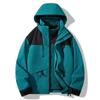 Men Women 3-in-1 Detachable Waterproof Windproof Hiking Jacket With Fleece Liner Winter Outdoor Activities