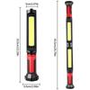White Red Light Emergency Repair Work Light Detachable COB Long Bar Light  Repair, Camping Etc