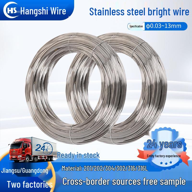 

Яркая нержавеющая сталь 304 Полностью твердая проволока 0,03-13 мм Пружинная проволока 201, 4.0mm and above