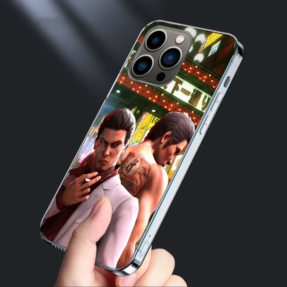 Yakuza 0 Game Phone Case For Iphone 16E 15 Pro 14 Plus 17E 16 17 Pro Max Air 11 12 13 Mini Shockproof Capa Cute Cover TPU Cle