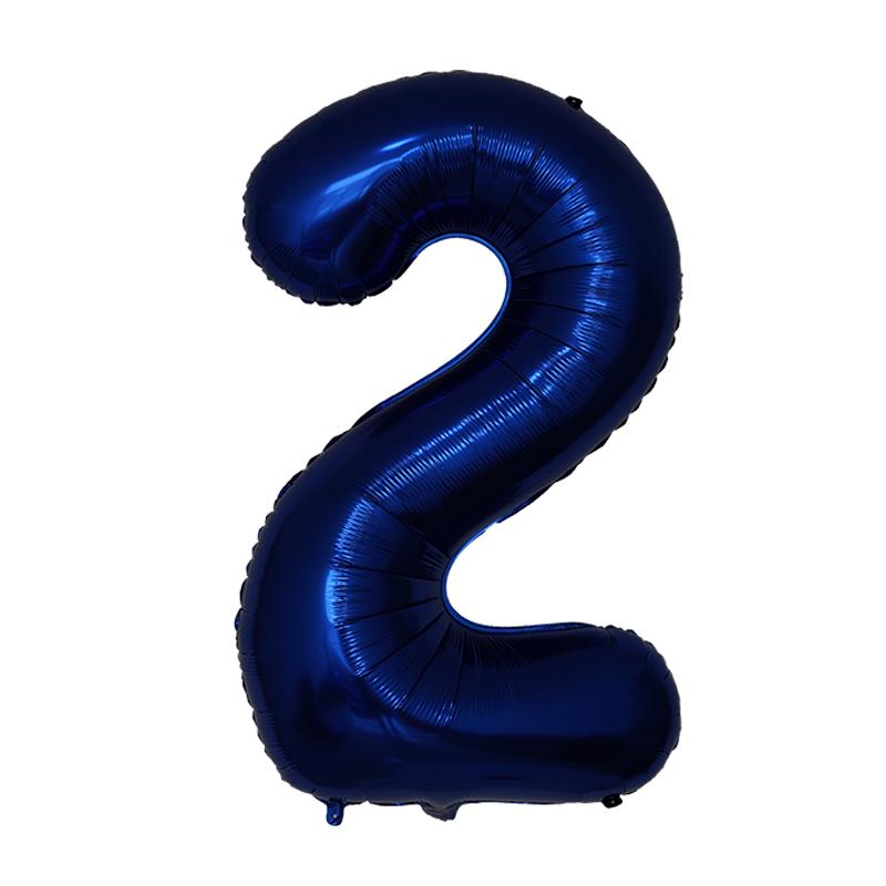 40 Zoll Dunkelblau Zahlen Folienballon 0-9 Digital Globos Kinder Geburtstagsfeier Dekoration Babyparty Spielzeug Kinder Abschlussgeschenke