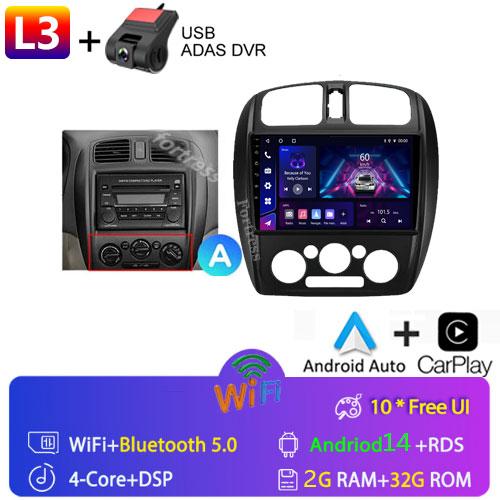 Fortress 8G+128G QLED Car Radio For Mazda 323 BJ 2000-2003 Multimedia Video Player Auto Navigation Android 13 2din DVD Head Unit