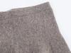 Grey Ribbed Lace-Trim Knit Jacket & High-Waisted Skirt - Women's Autumn/Winter European & American Style