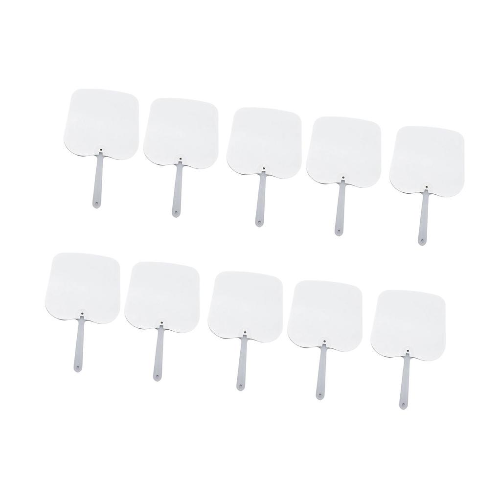 10 ks Sublimační pádlový vějíř Personalizovaný oboustranný sublimační vějíř polotovary pro církevní události a dárky pro hosty