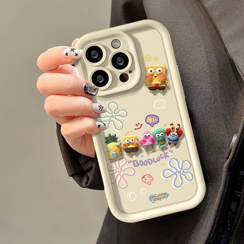 Kawaii Toy for Huawei Nova 11i 11 10 9 SE P60 P40 3D SpongeBob Multistep TPU Phone Case for Honor X6 X7 X8 X8B X9B 50 70 90 Lite