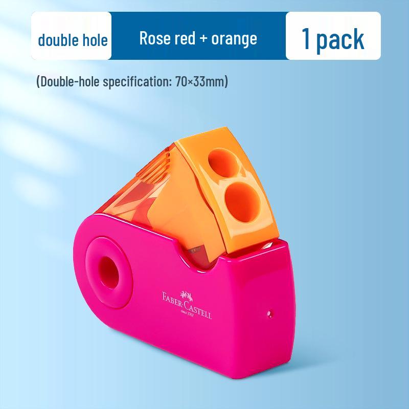 Faber-Castell Double & Single Hole Pencil Sharpener for Students and Artists
