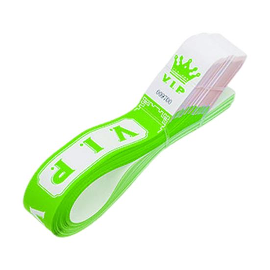 100 Pcs VIP Disposable Wristbands Waterproof Fluorescent Color Bracelets Self-Adhesive ID Wrist Bands for Events Festivals Bars Concerts