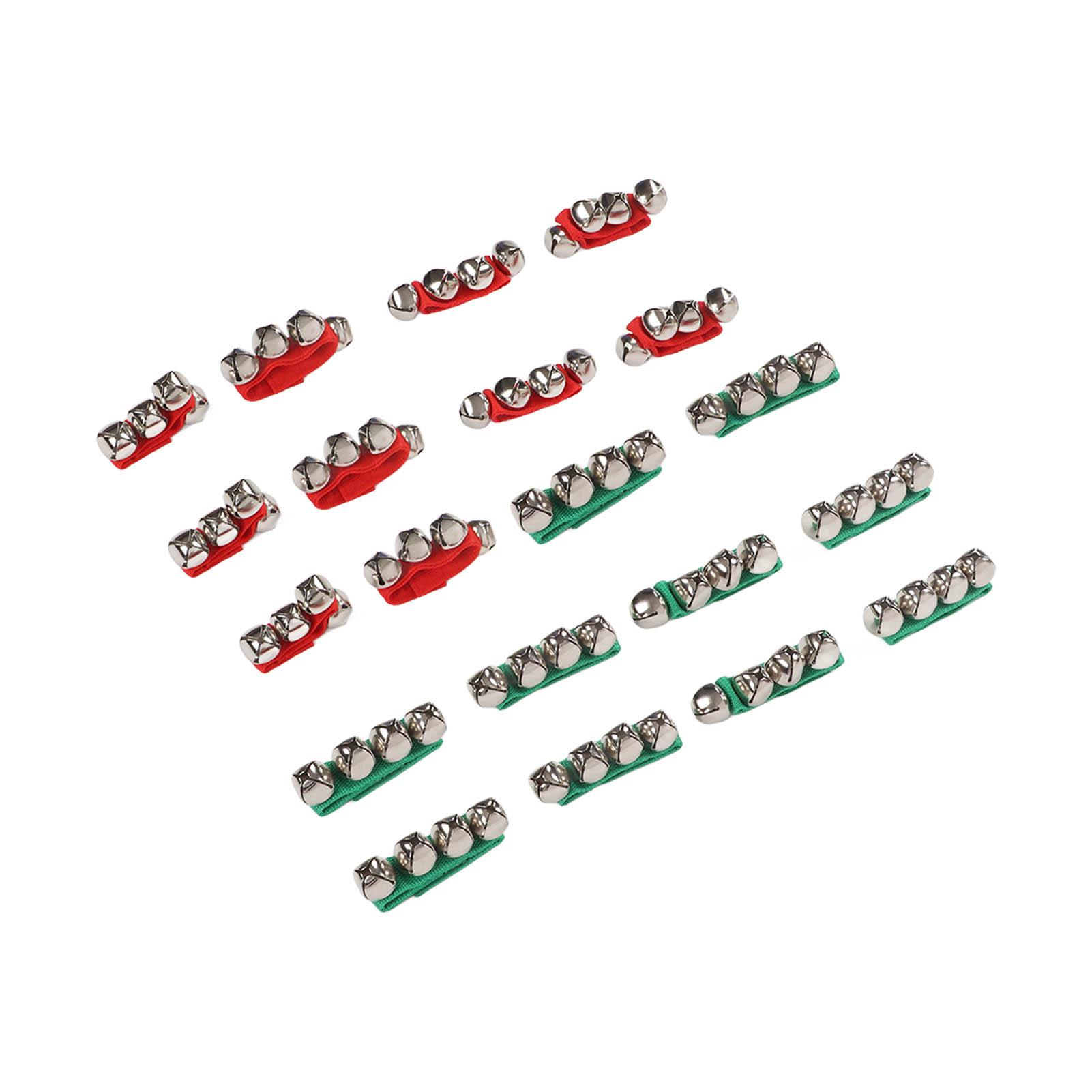 

10 Pairs Wrist Bell Metal Jingles Ankle Shaking Bells Musical Percussion Tambourine Toys