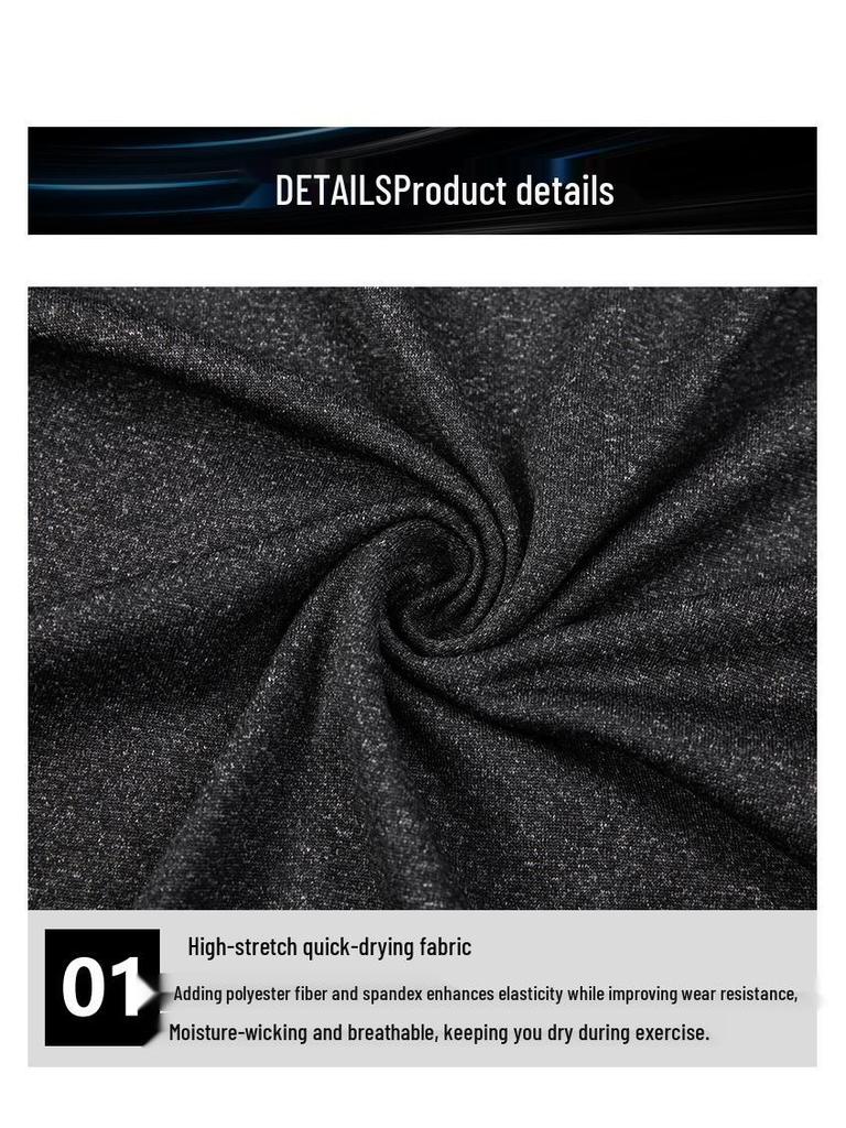 Men's Quick-Dry Long-Sleeve Fitness Basketball Training Shirt