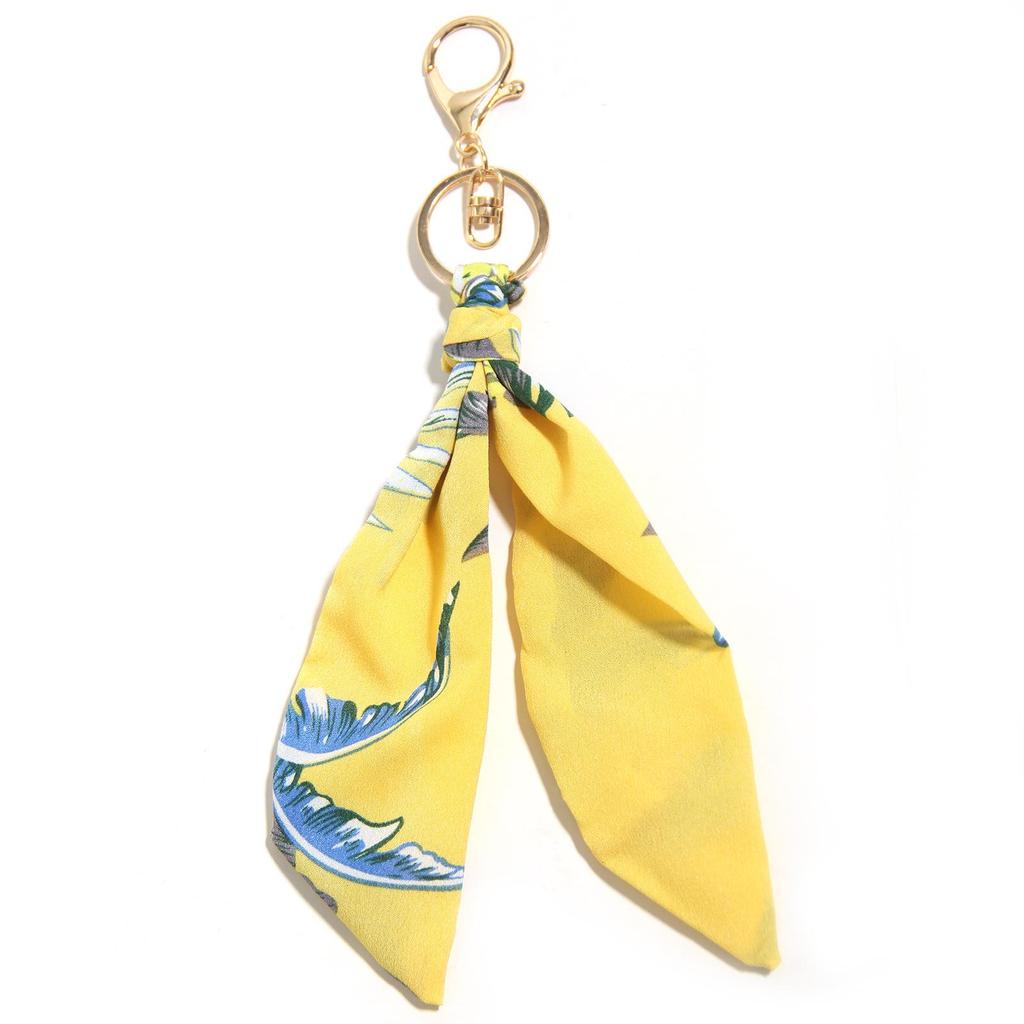 Leopard Print Fabric Keychain Bag Accessory Ornament