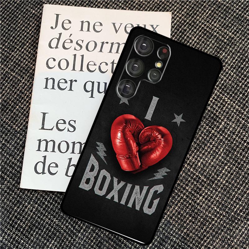 I Love Boxing Case For Samsung Galaxy S25 Ultra S20 S21 S22 S23 S24 Ultra S9 S10 Plus S25 FE Back Cover