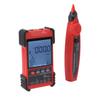 2 In 1 Network Cable Tester Digital Multimeter LCD Screen Network Wire Finder Kit for Metal Cable