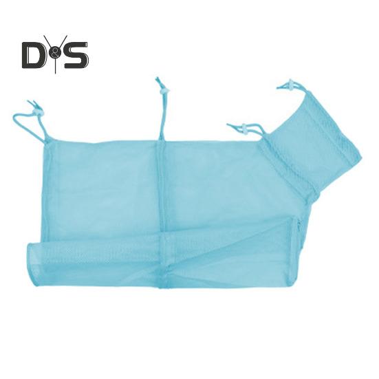 

Дышащая сетчатая сумка для душа для кошек, устойчивая к царапинам и укусам, регулируемая сумка для стрижки когтей, купания и мытья кошек B синий