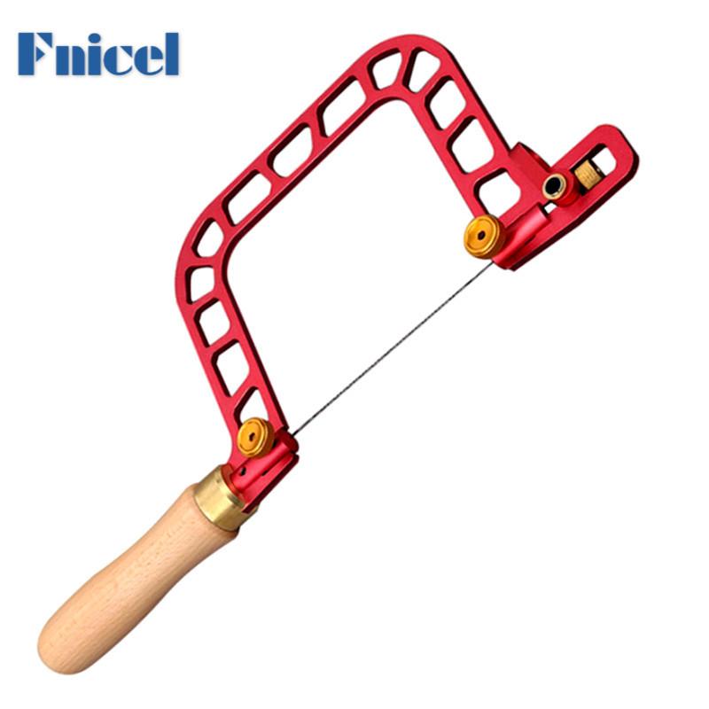 Seghetto da traforo Lavorazione del legno Disegno Sega a filo Telaio in lega di alluminio Sega curva con filo diamantato per Ceramica Erba Legno Taglio Accurato