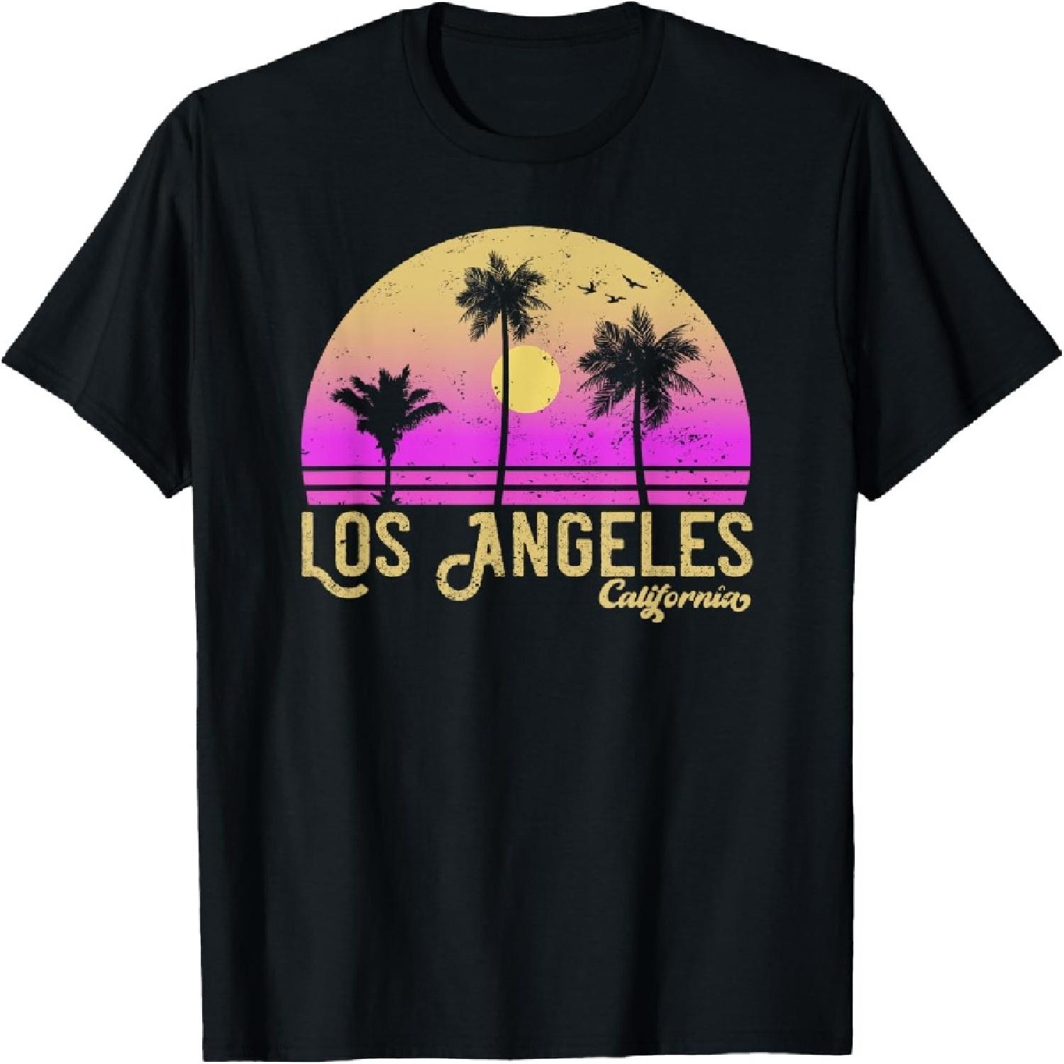 Los Angeles California Retro Vintage Sunset T-Shirt XXXXXL разноцветный