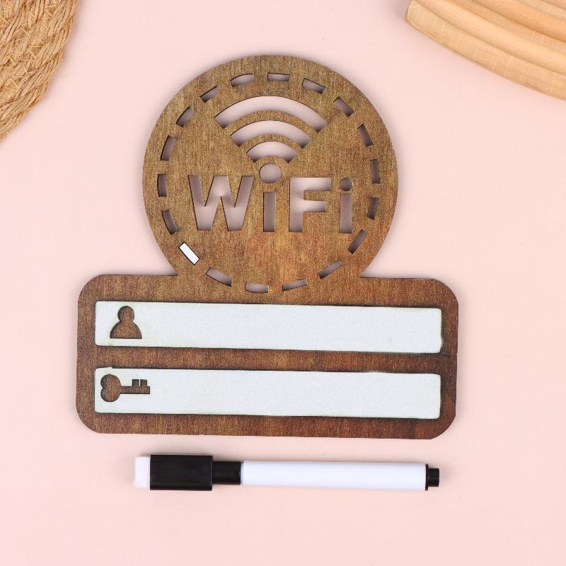 Деревянная табличка с информацией о Wi-Fi, 1 шт., стираемая доска с ручкой для гостевого дома, офиса, стойки регистрации A3