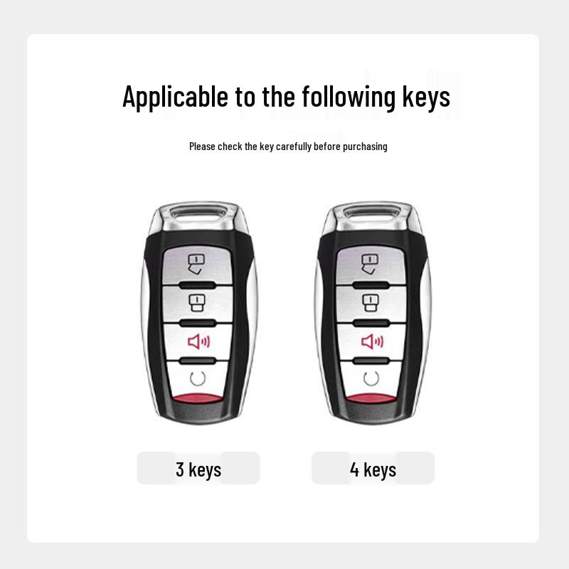 High-Grade Metal Key Case for 2020-2024 Great Wall Po Off-road Vehicles