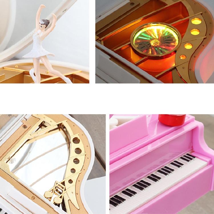 Retro Classic Dancer Ballerina Piano Clockwork Hand Crank Xmas Valentine Gift