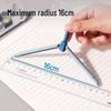 Deli VC10 Zinc Alloy Compass & 0.5mm 2B Mechanical Pencil Set for Students