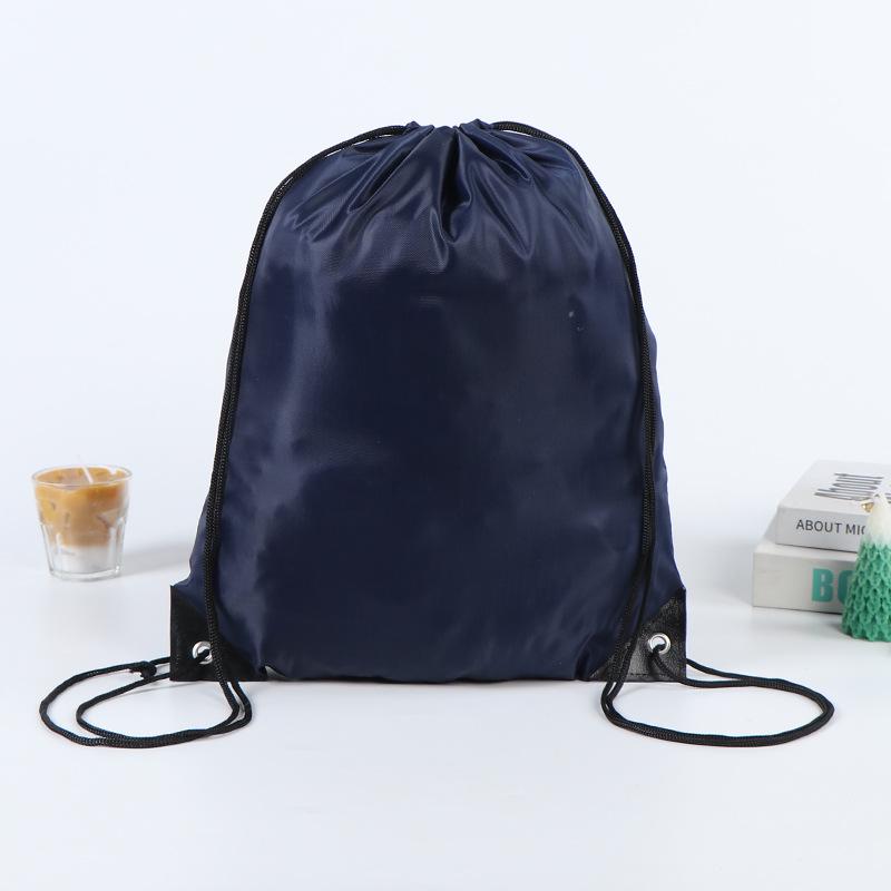 Polyester Double Shoulder Drawstring Backpack with Logo Printing