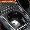 For Mercedes-Benz CLA C117 2014-2018 GLA X156 2015- Car Lighter Lid Central Cup Holder Cover Trim Carbon