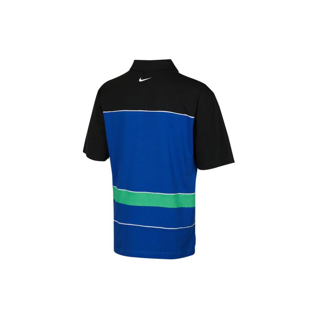 Nike Polo Shirts Men's Blue Polo Collar Moderate Straight Fit DM7918-480