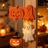 Pumpkin Face Hook Ghost Key Hook, 3D Printed Halloween Wall Decor, Adhesive No Drill Self Holder, Hanging Cute Hooks