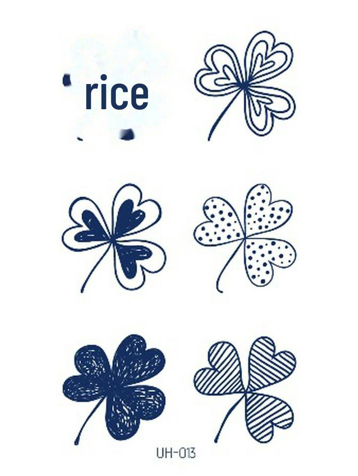 Ziołowe półtrwałe wodoodporne naklejki tatuażowe dla mężczyzn i kobiet