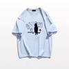 Pure cotton design American Hong Kong flavor short-sleeved t-shirt women's summer loose and unique chic half-sleeved couple's top tide