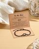 Men Bracelets To My Men/Husband/Son Bracelet Black Love Knot Bracelet Jewelry Christmas Birthday Anniversary Valentine Gift