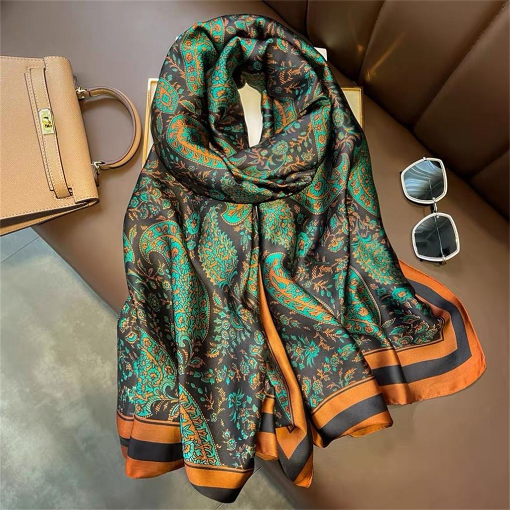 180*90cm muffler new Luxury Brand Scarf Women Shawls Wraps Spring Hijab Bufanda Foulard Female Bandana Beach Stoles Silk