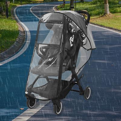 Nový EVA Pláštěnka na kočárek Prachotěsná Zapínání na dvojitý zip Pláštěnka na dětskou autosedačku Prodyšný Větruodolný Kryt pro venkovní cestování