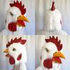 Halloween Animal Latex Chicken Mask With Plush Headpiece For Costume Play And Party Occasions