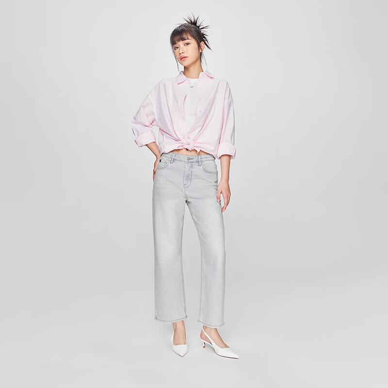 Lee Women's Loose Straight Light Blue Jeans