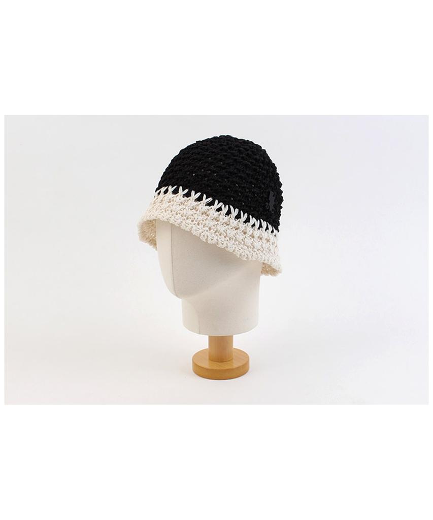 Yunibeosyeolkemiseuteuli Summer Twotone Black Bucket Hat